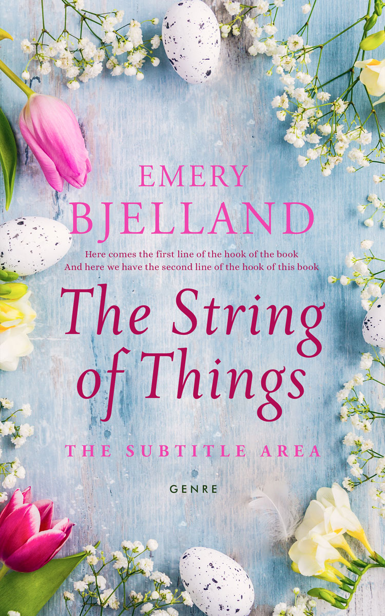 2D view of Premade Abstract Book Cover - Ghost