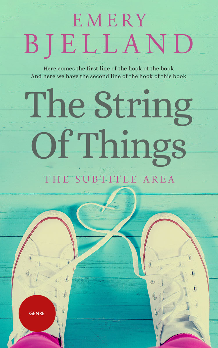 2D view of Premade Romance Book Cover - Vista Blue