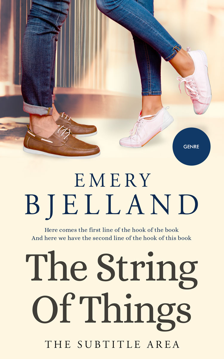 2D view of Premade Romance Book Cover - Oxford Blue