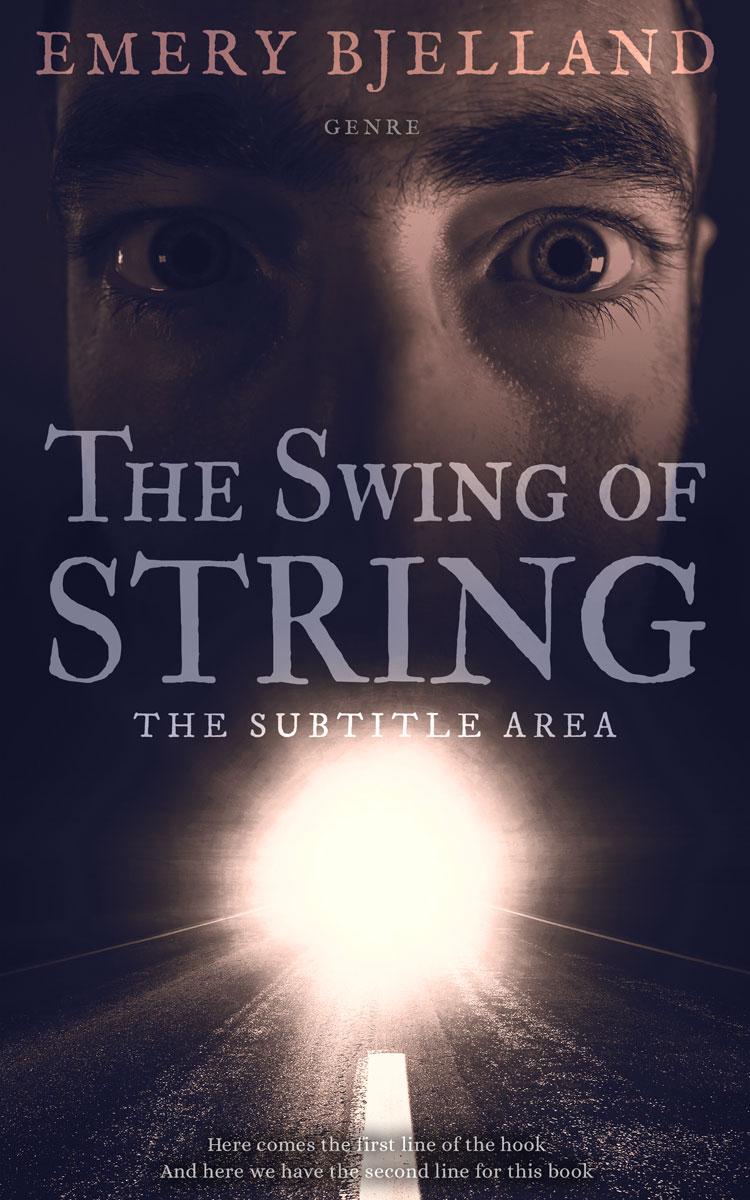 2D view of Premade Mystery & Thriller & Suspense Book Cover - Steel Gray