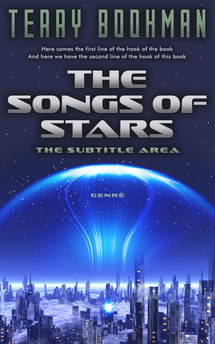 2D view of Premade Science Fiction Book Cover - Ebony Clay