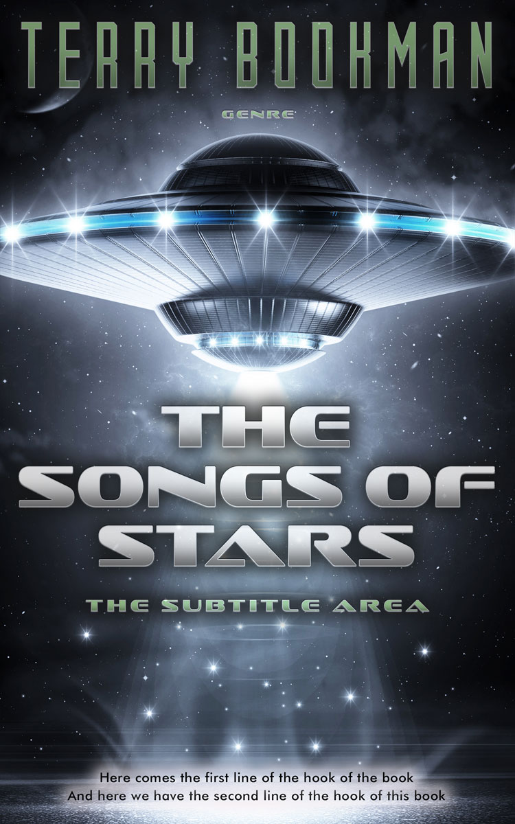 2D view of Premade Science Fiction Book Cover - Charade