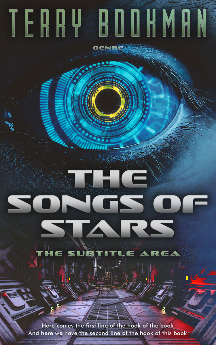 2D view of Premade Science Fiction Book Cover - Charade