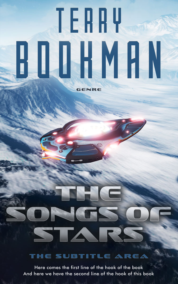 2D view of Premade Science Fiction Book Cover - Cloud Burst