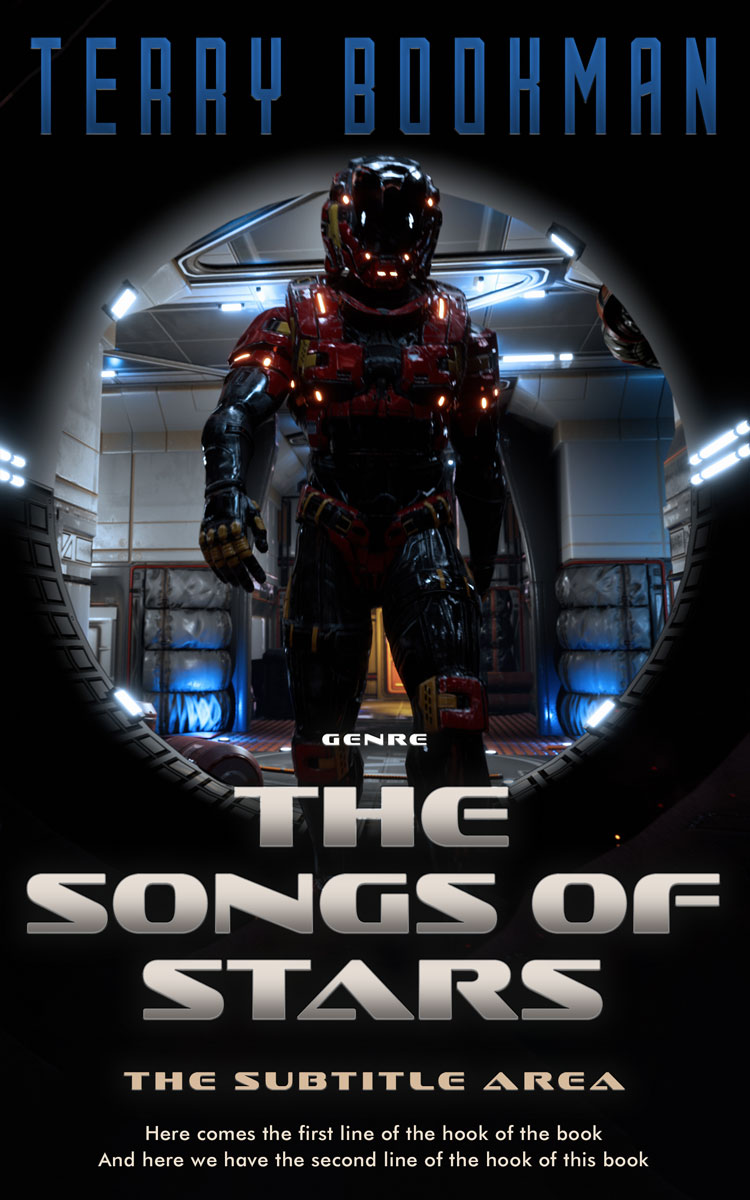 2D view of Premade Science Fiction Book Cover - Woodsmoke