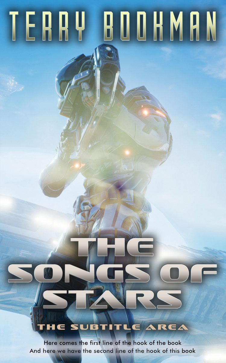 2D view of Premade Science Fiction Book Cover - Heather