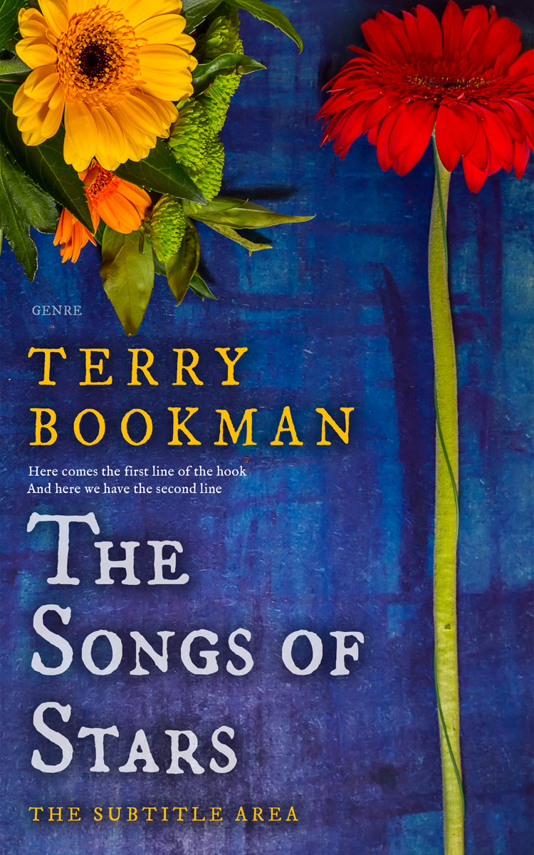 2D view of Premade Poetry Book Cover - Astronaut