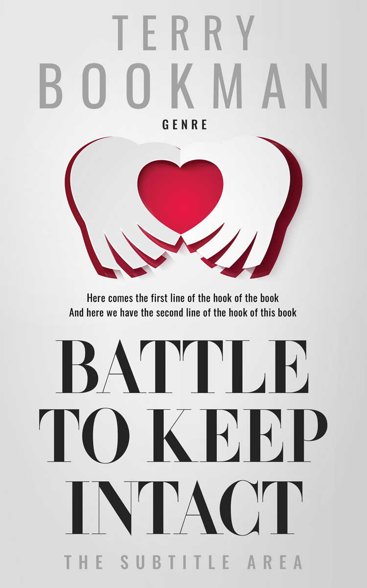 2D view of Premade Romance Book Cover - Iron