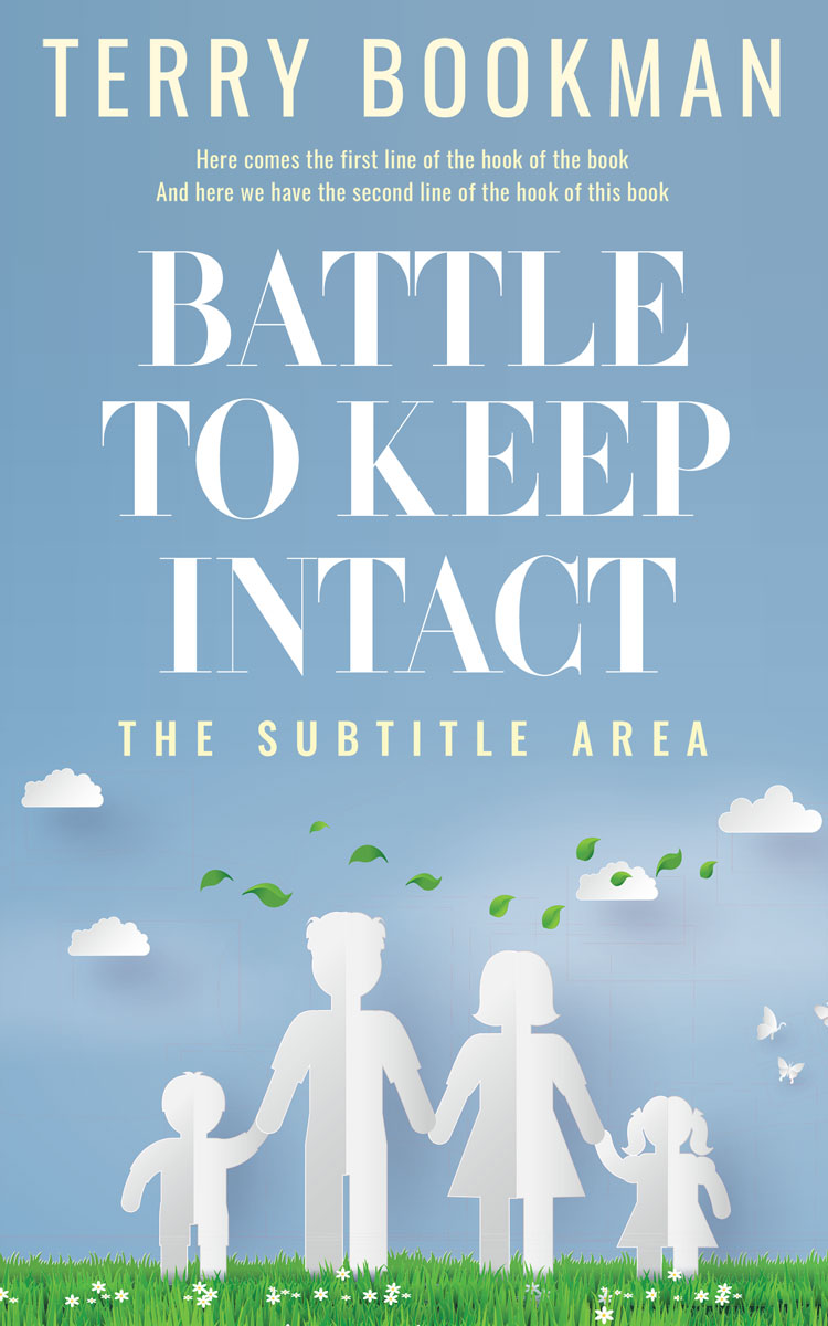 2D view of Premade Family & Parenting Book Cover - Polo Blue