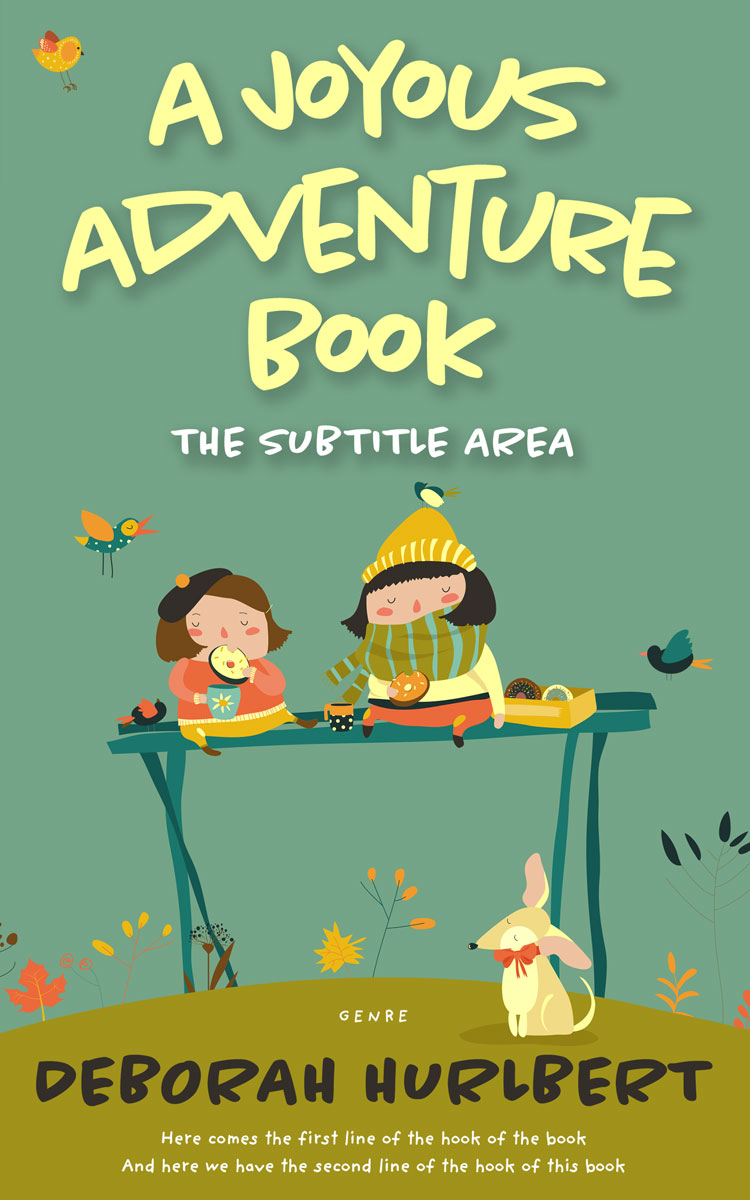 2D view of Premade Children's Book Cover - Oxley