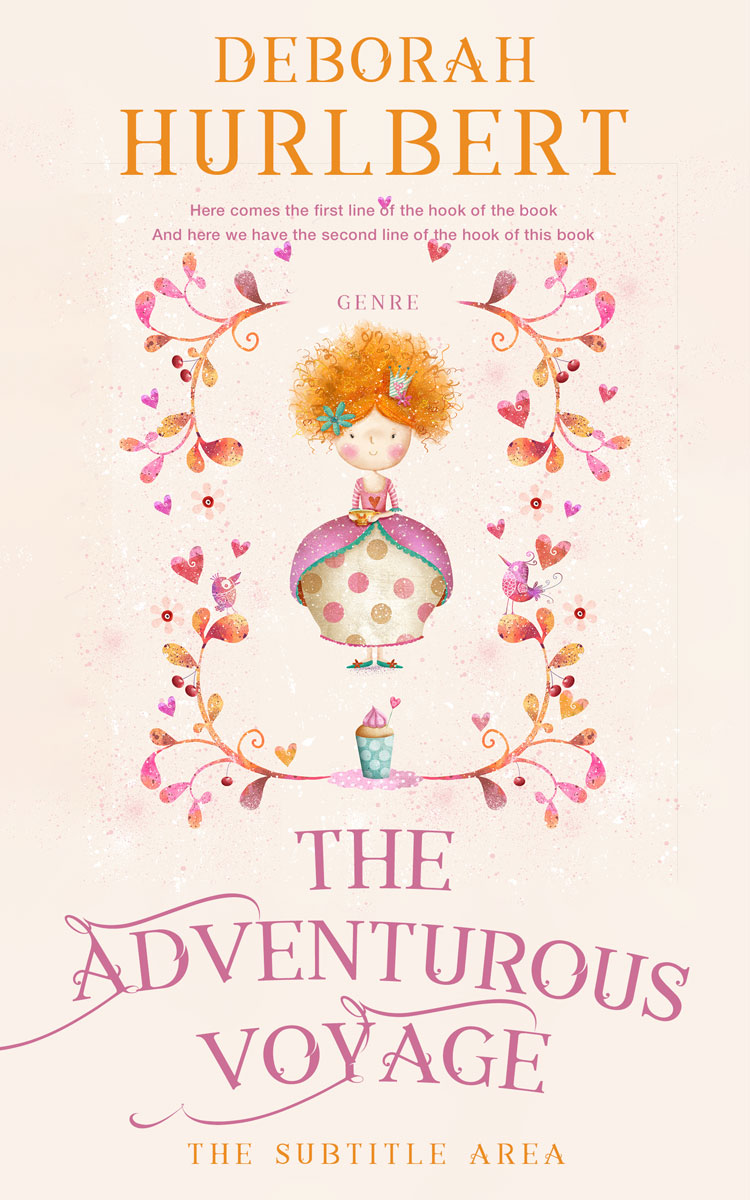 2D view of Premade Children's Book Cover - Linen