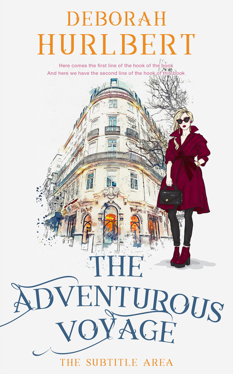 2D view of Premade Chick Lit Book Cover - Cararra