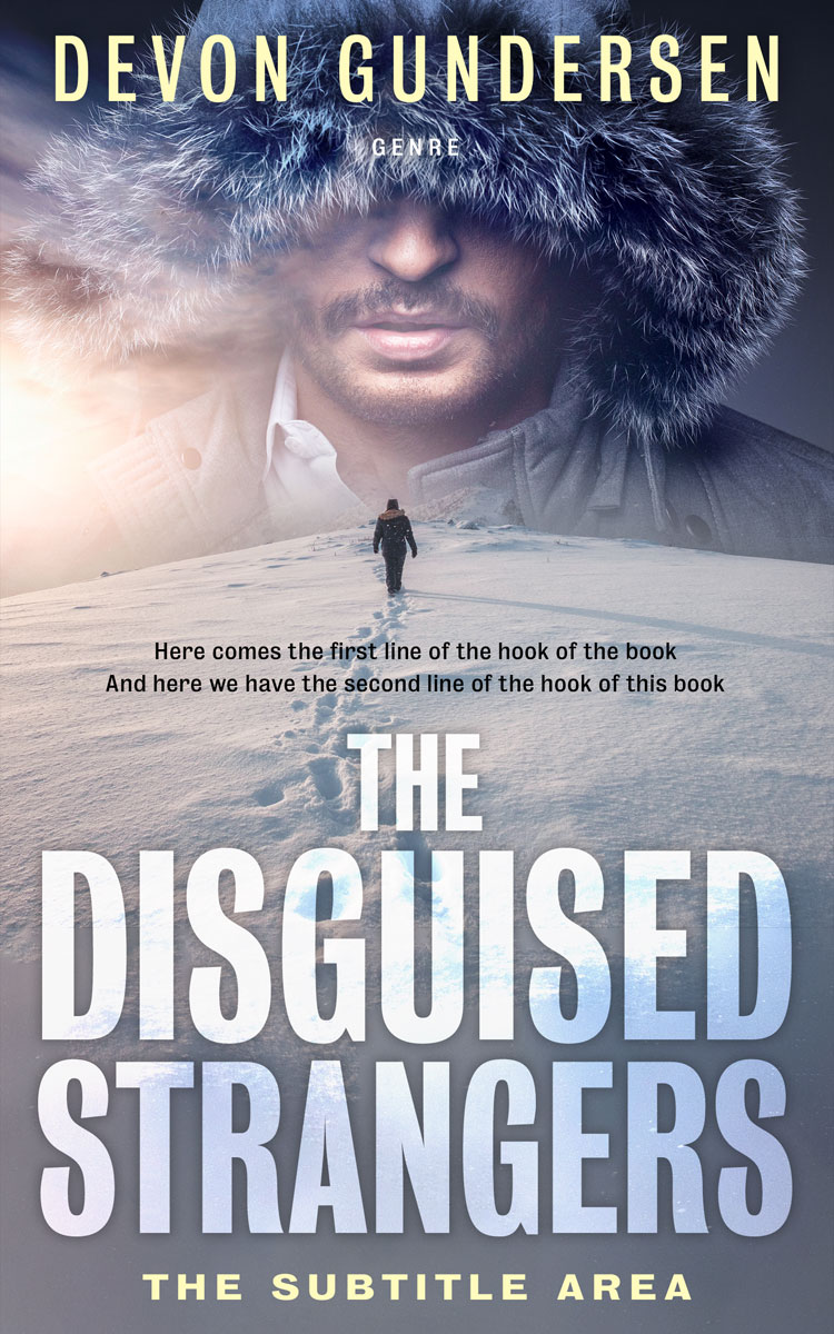 2D view of Premade Mystery & Thriller & Suspense Book Cover - French Gray