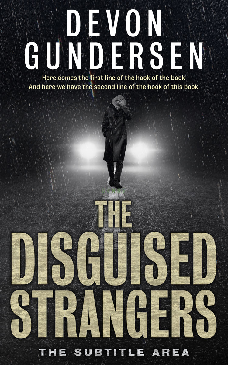 2D view of Premade Mystery & Thriller & Suspense Book Cover - Bison Hide