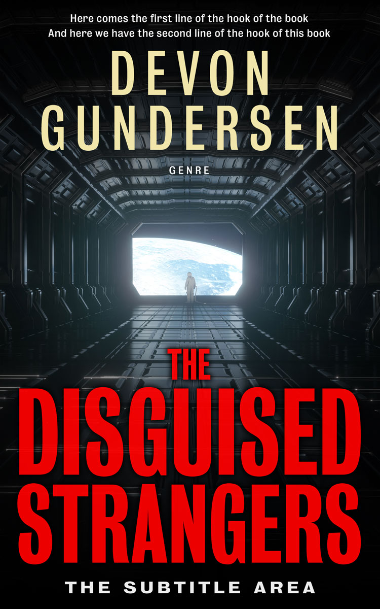 2D view of Premade Science Fiction Book Cover - Cinnabar