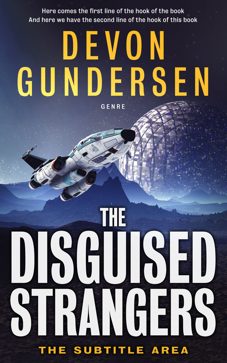 2D view of Premade Science Fiction Book Cover - Bone