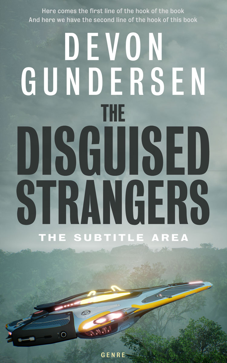 2D view of Premade Science Fiction Book Cover - Granny Smith