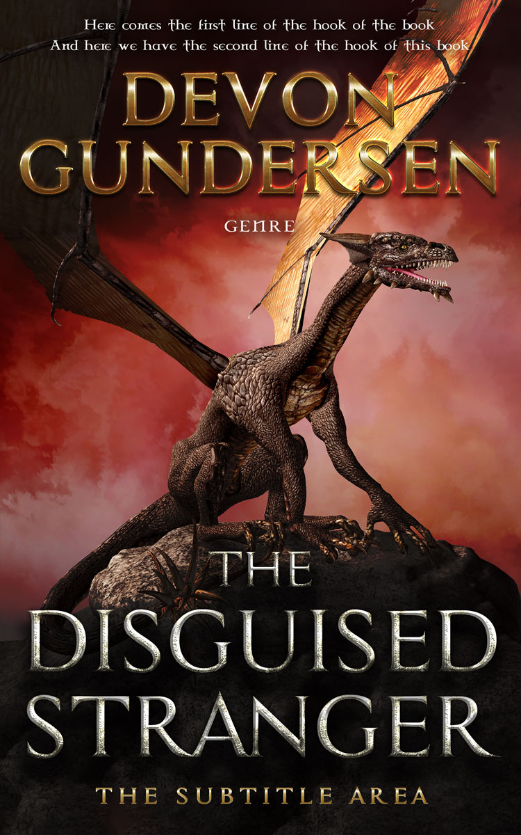 2D view of Premade Fantasy Book Cover - Contessa