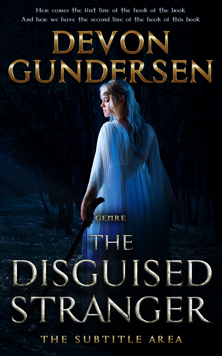 2D view of Premade Fantasy Book Cover - Bunker