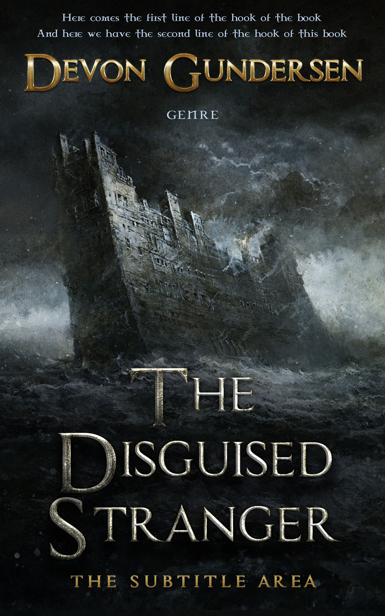 2D view of Premade Fantasy Book Cover - Outer Space