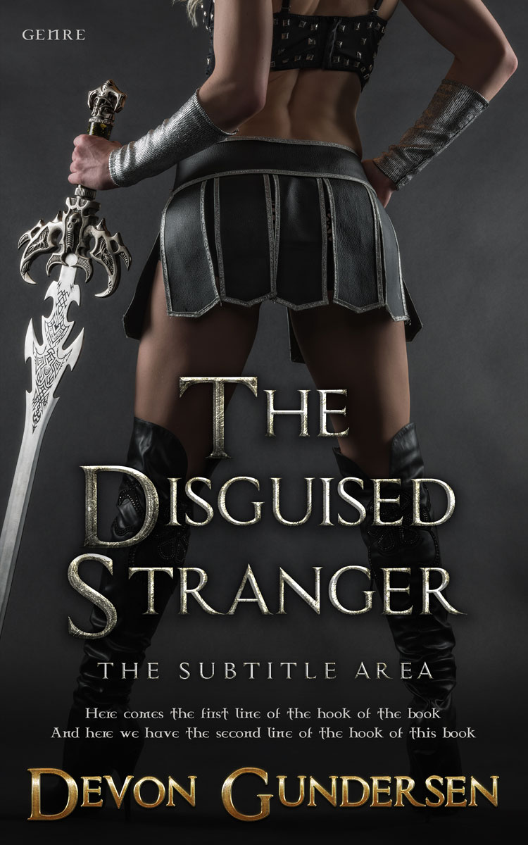 2D view of Premade Fantasy Book Cover - Tuatara