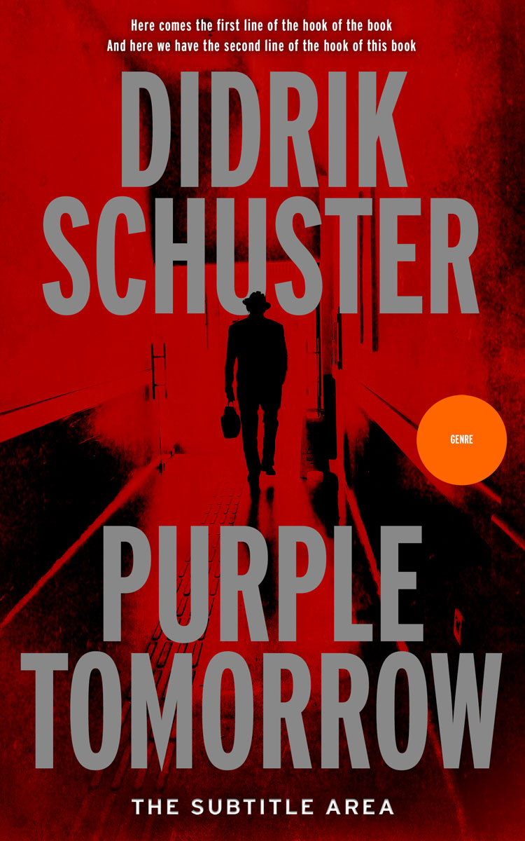 2D view of Premade Mystery & Thriller & Suspense Book Cover - Natural Gray