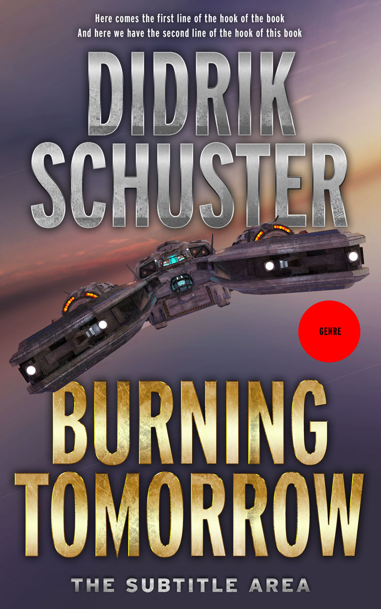 2D view of Premade Science Fiction Book Cover - Mortar