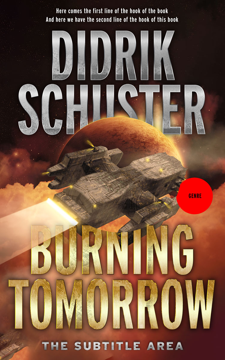 2D view of Premade Science Fiction Book Cover - Cork