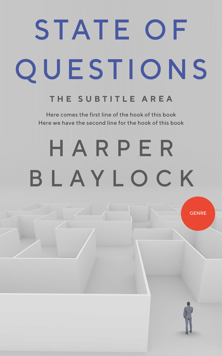 2D view of Premade Business Book Cover - French Gray