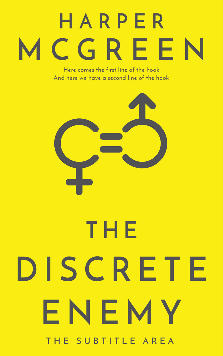 2D view of Premade Abstract Book Cover - Lemon