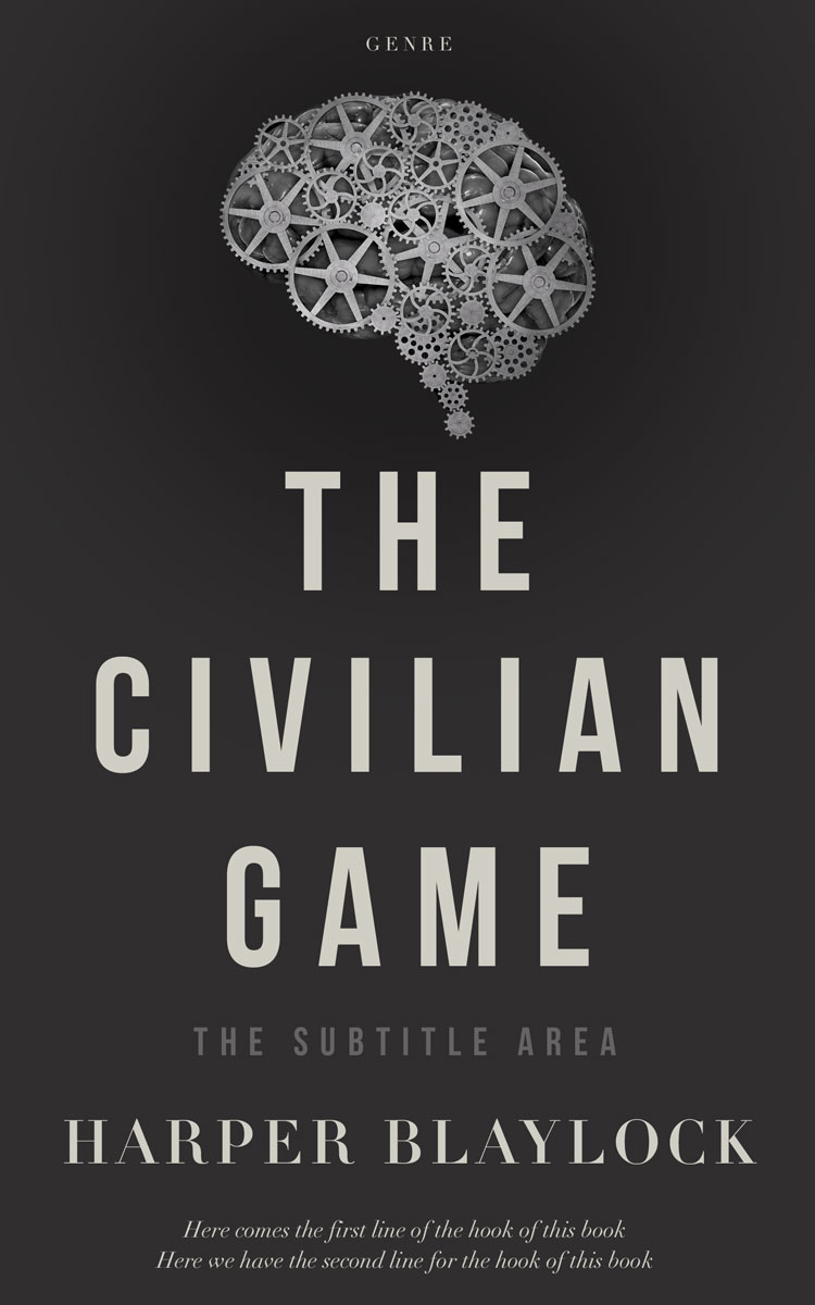 2D view of Premade Science Fiction Book Cover - Mine Shaft