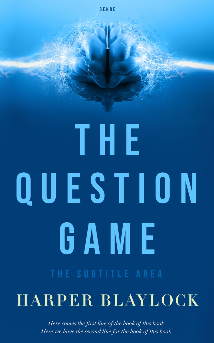 2D view of Premade Medical Book Cover - Regal Blue