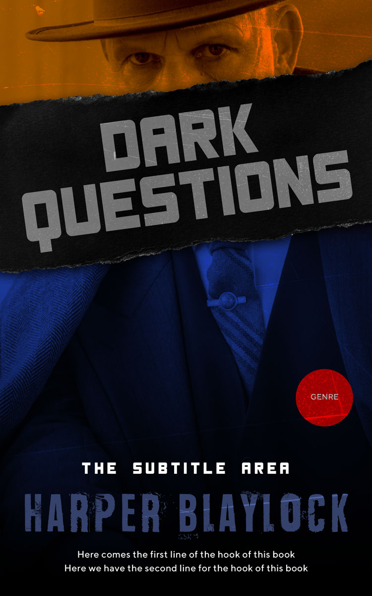 2D view of Premade Mystery & Thriller & Suspense Book Cover - Ebony