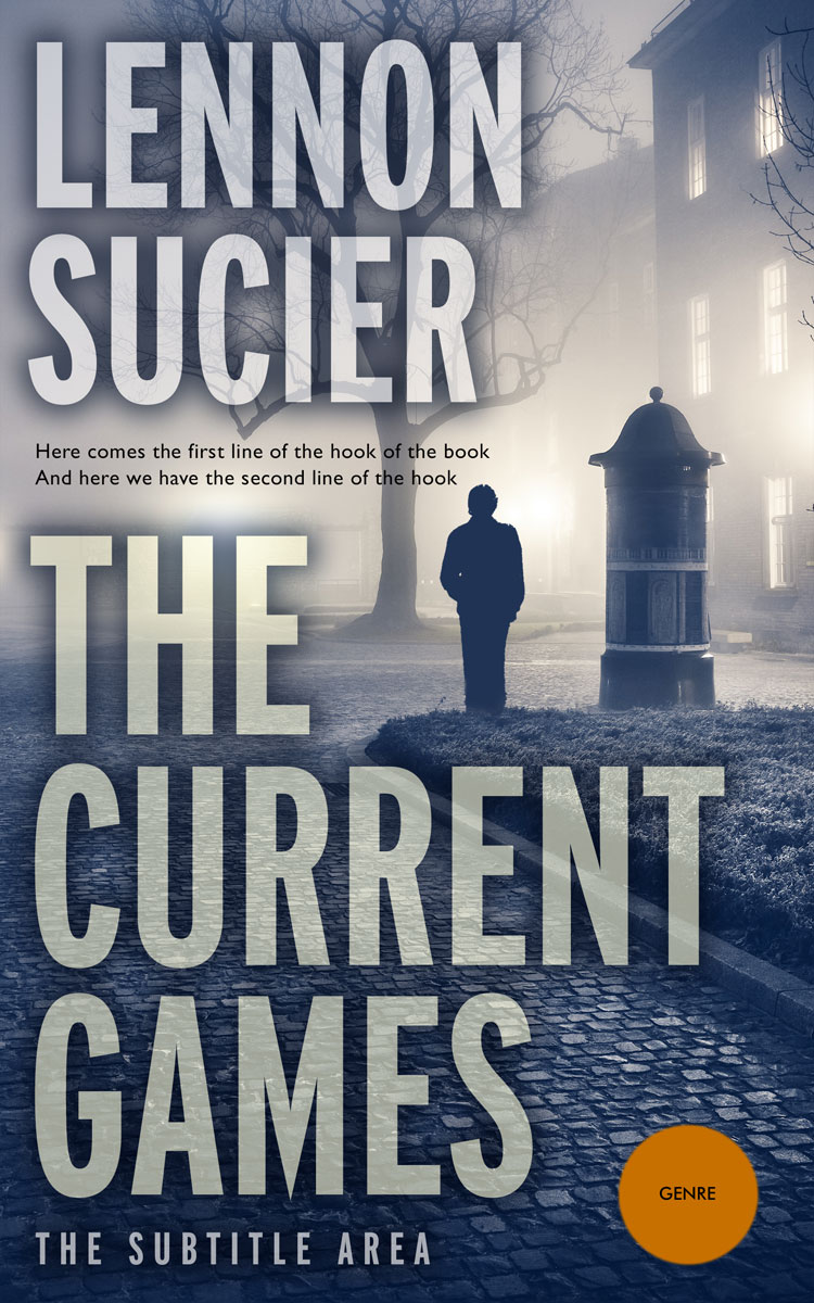 2D view of Premade Mystery & Thriller & Suspense Book Cover - Pickled Bluewood