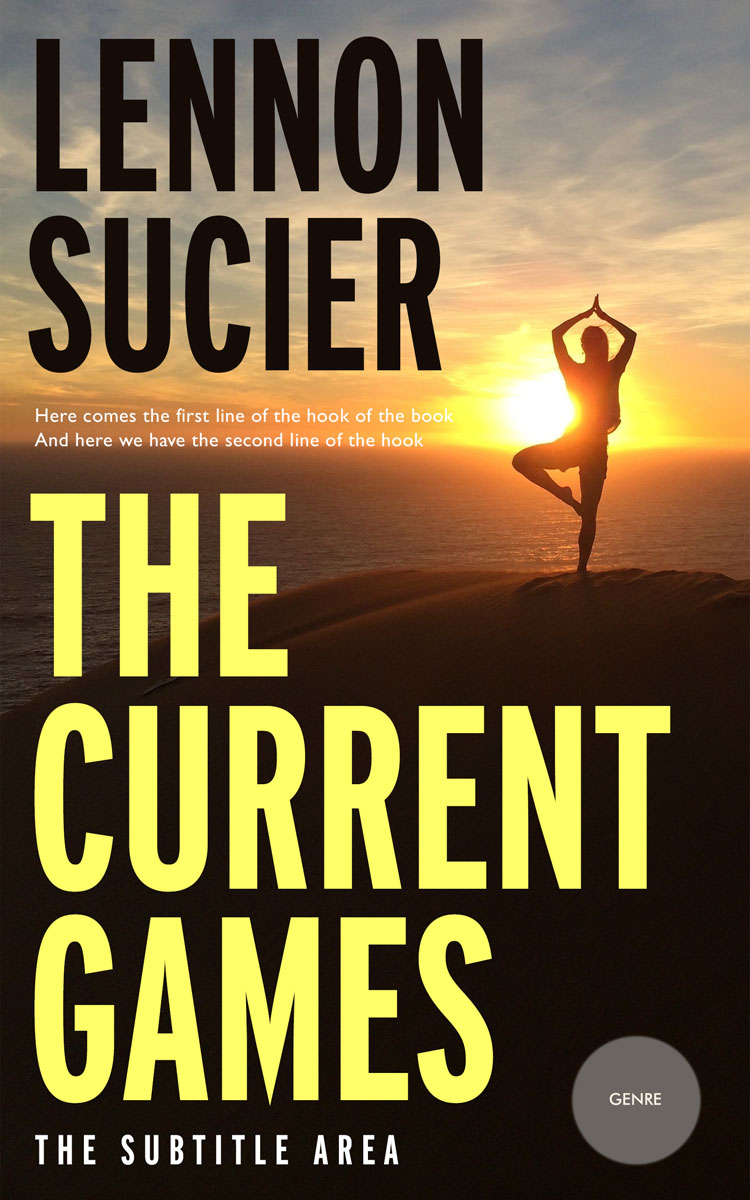 2D view of Premade Health & Mind & Body Book Cover - Golden Sand