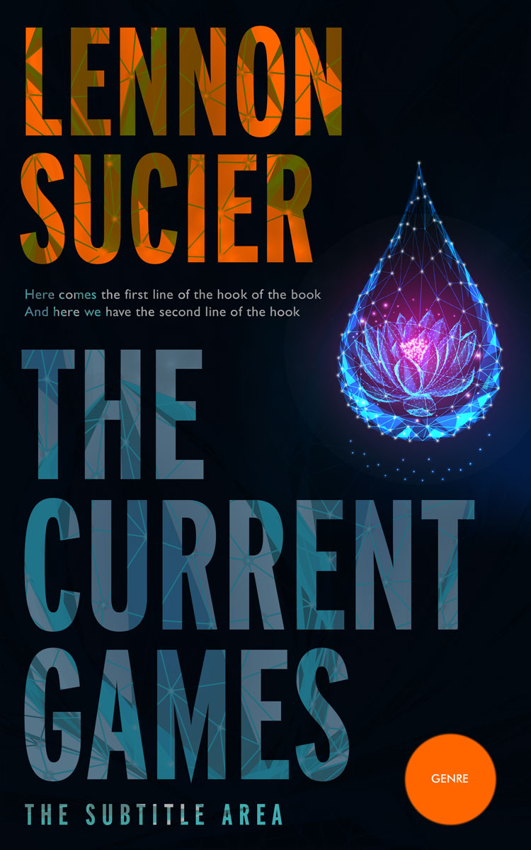 2D view of Premade Health & Mind & Body Book Cover - Ebony