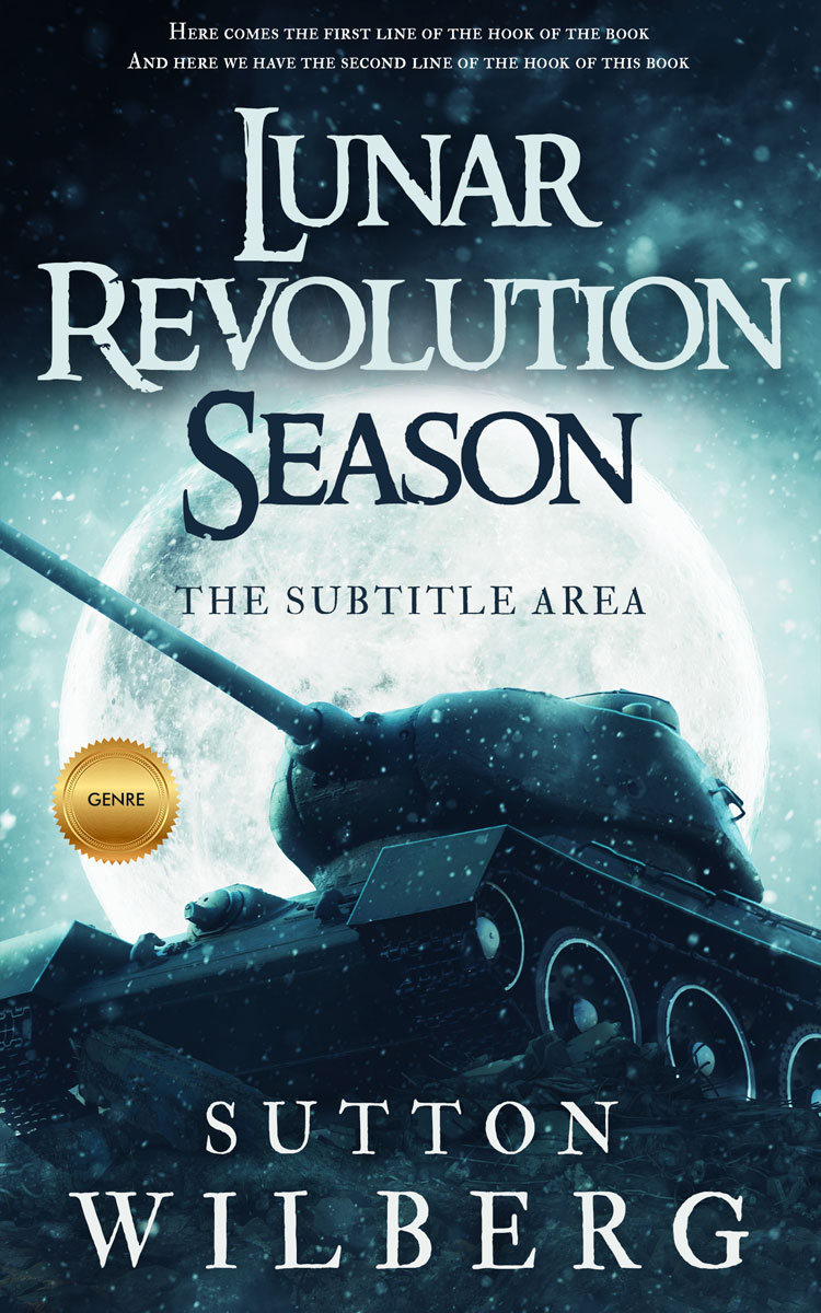 2D view of Premade Action & Adventure Book Cover - Big Stone