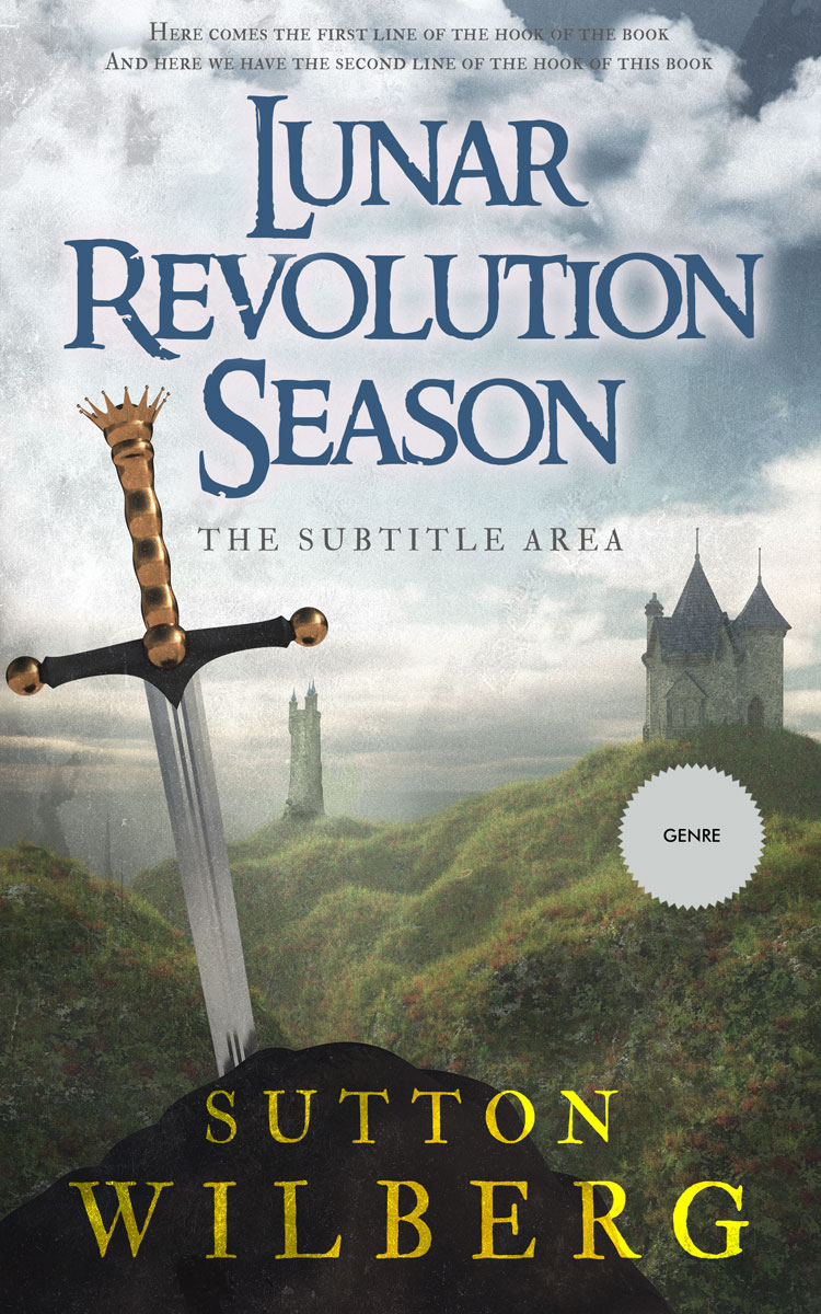 2D view of Premade Historical Book Cover - Iron