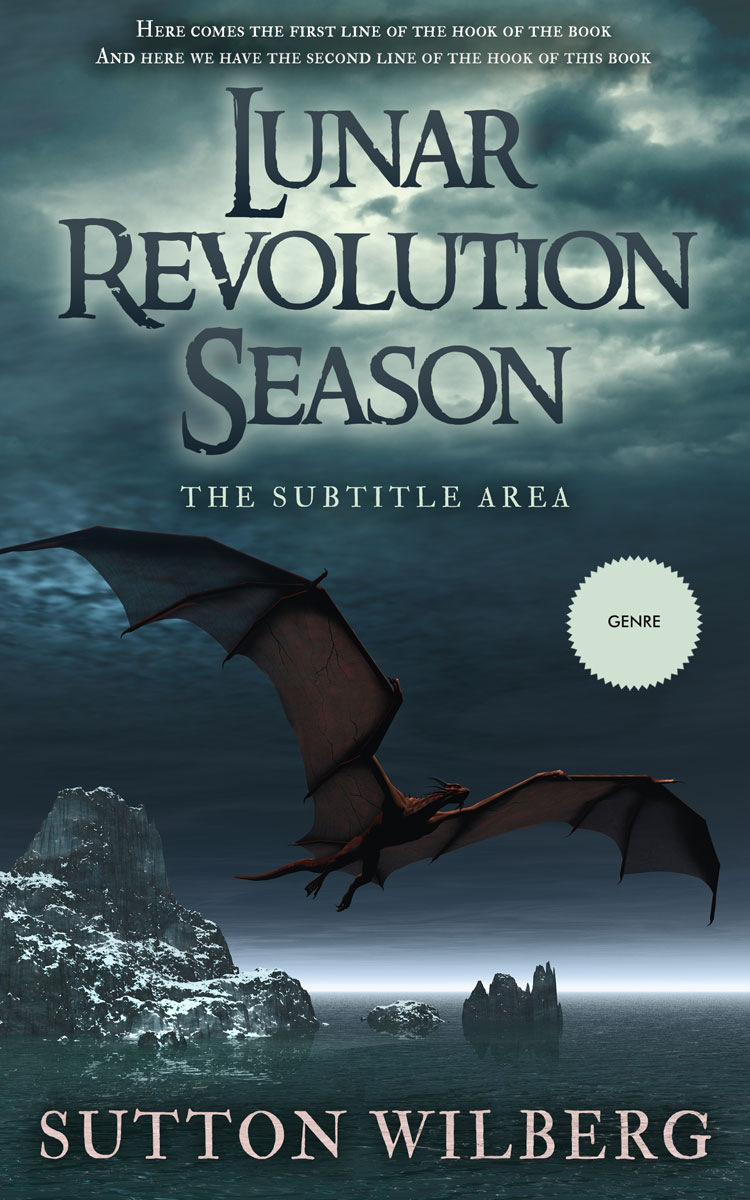 2D view of Premade Fantasy Book Cover - Pickled Bluewood