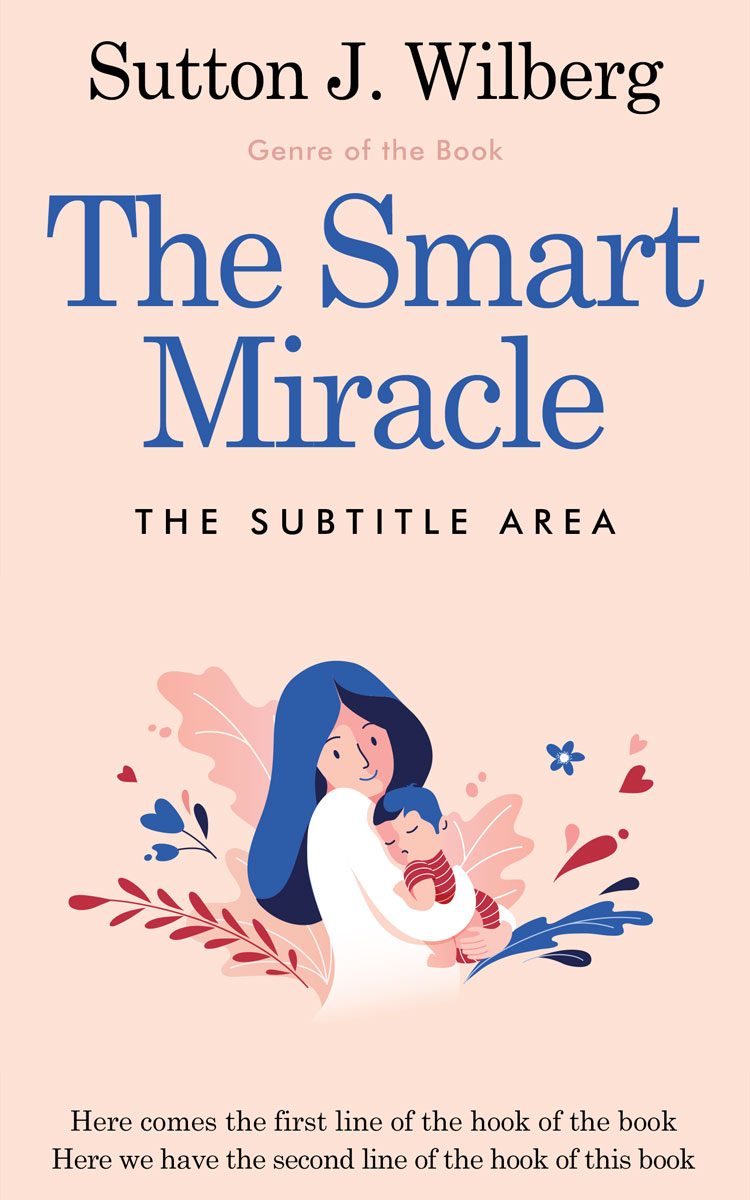 2D view of Premade Family & Parenting Book Cover - Champagne