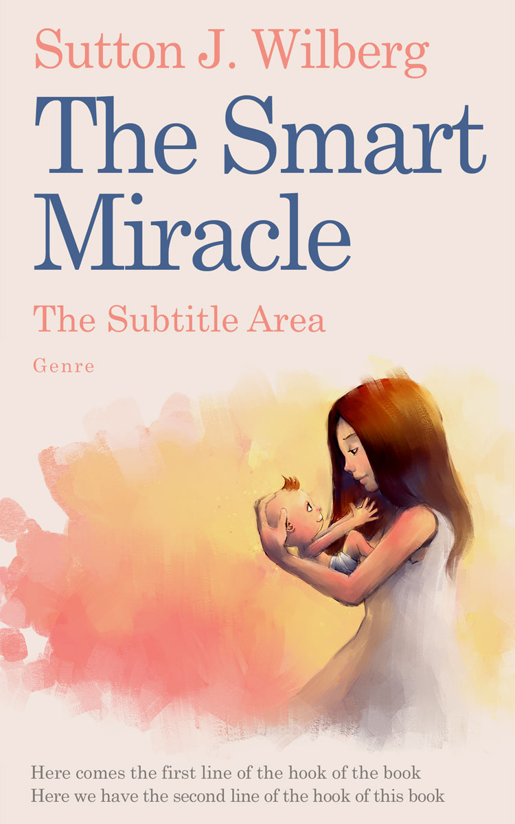 2D view of Premade Family & Parenting Book Cover - Almond