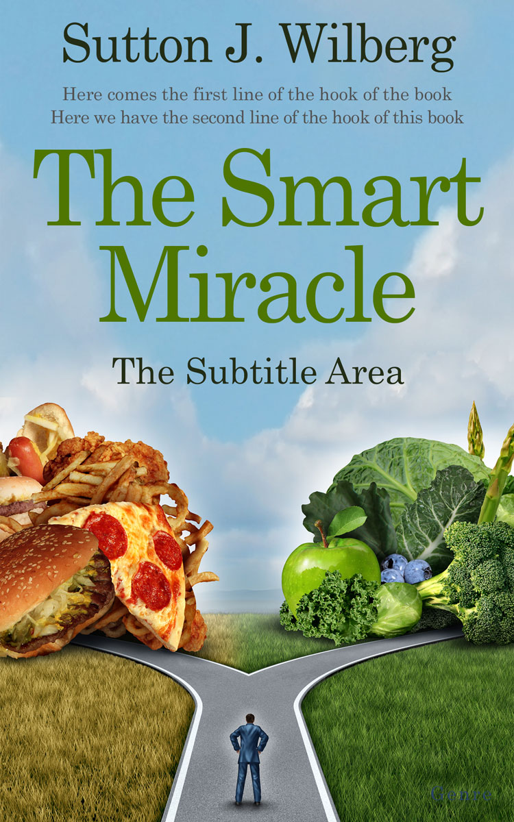 2D view of Premade Health & Mind & Body Book Cover - Polo Blue