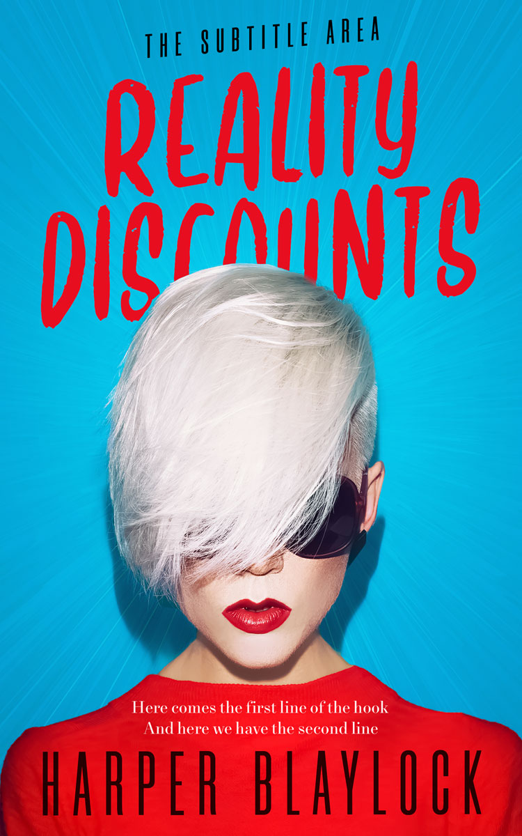 2D view of Premade Chick Lit Book Cover - Cerulean