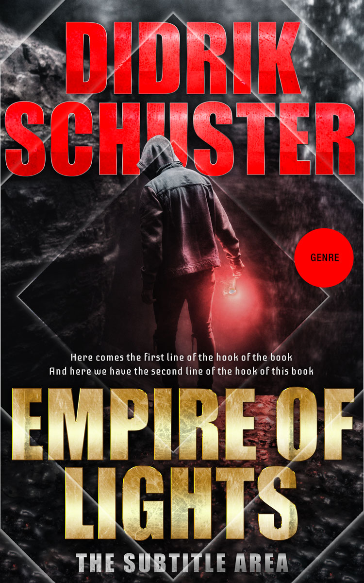 2D view of Premade Mystery & Thriller & Suspense Book Cover - Thunder