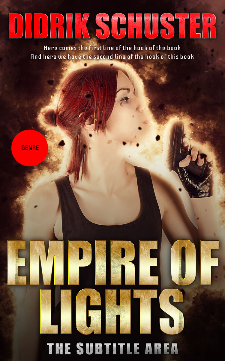 2D view of Premade Mystery & Thriller & Suspense Book Cover - Tumbleweed