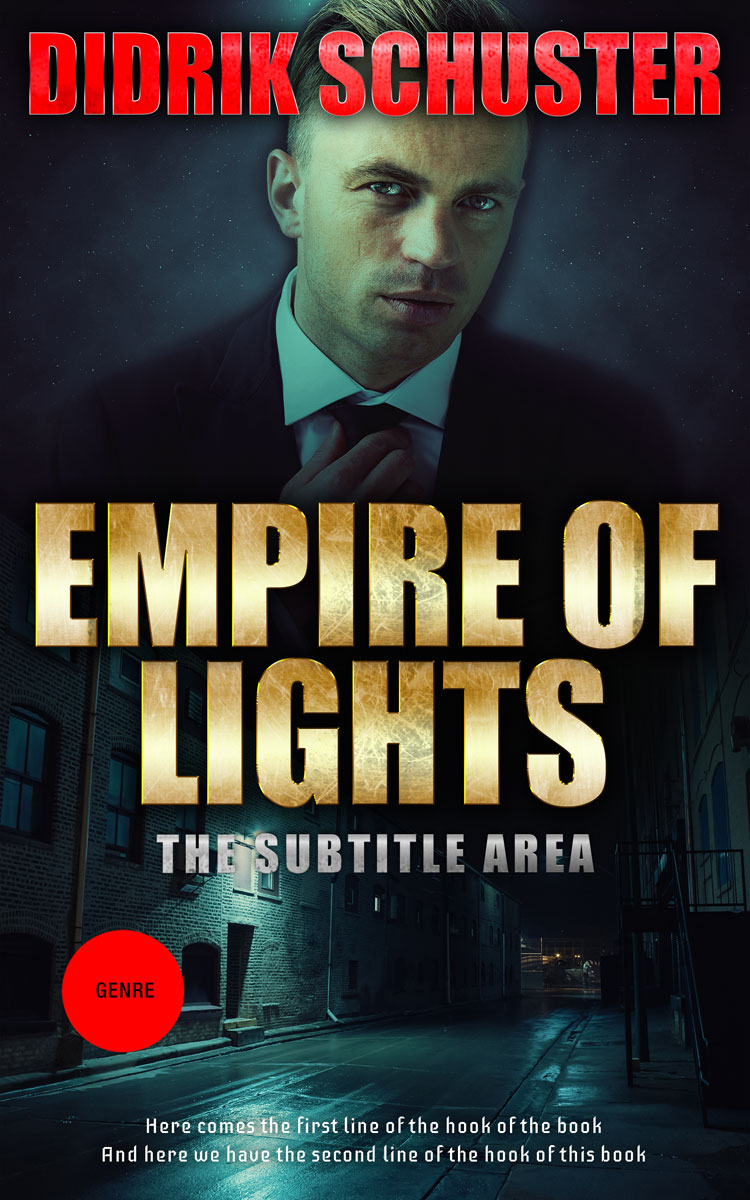 2D view of Premade Mystery & Thriller & Suspense Book Cover - Burning Sand