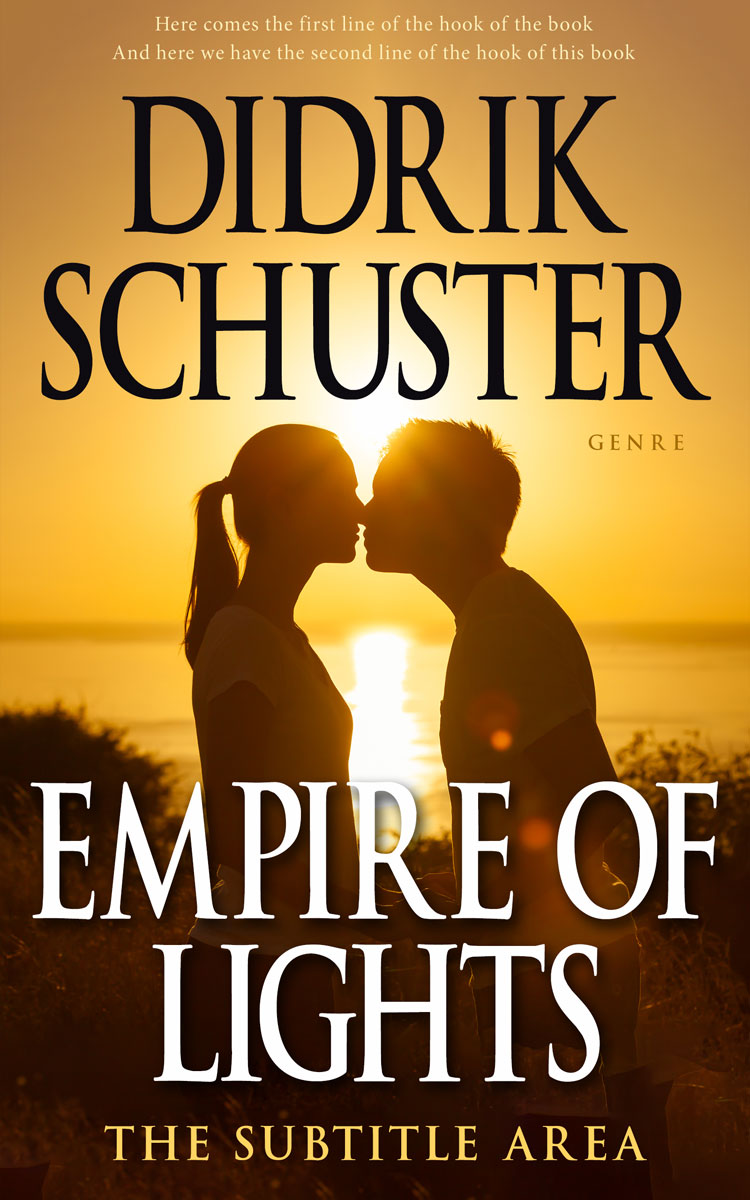 2D view of Premade Romance Book Cover - Wood Bark