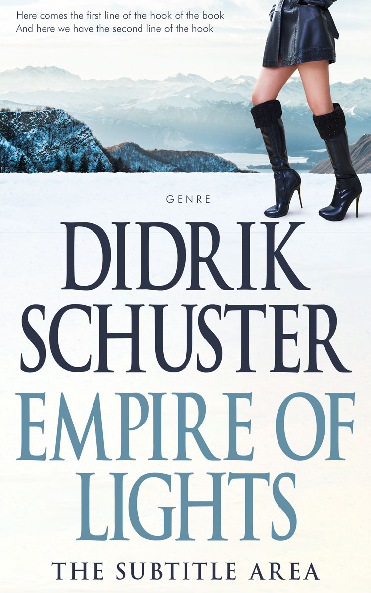 2D view of Premade Chick Lit Book Cover - Fiord