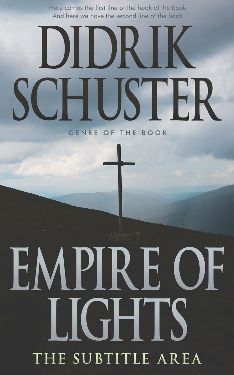 2D view of Premade Religion & Spirituality Book Cover - Hit Gray