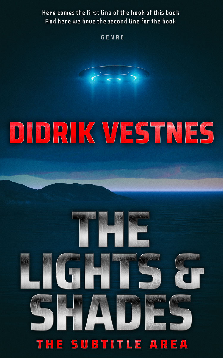 2D view of Premade Science Fiction Book Cover - Tiber